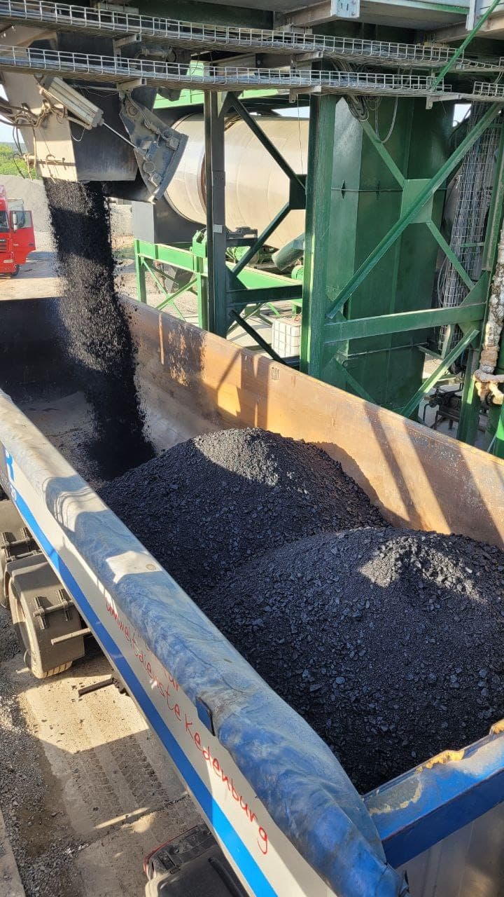 Producing the modified mixture with Veleton MPC at the Zorya asphalt plant