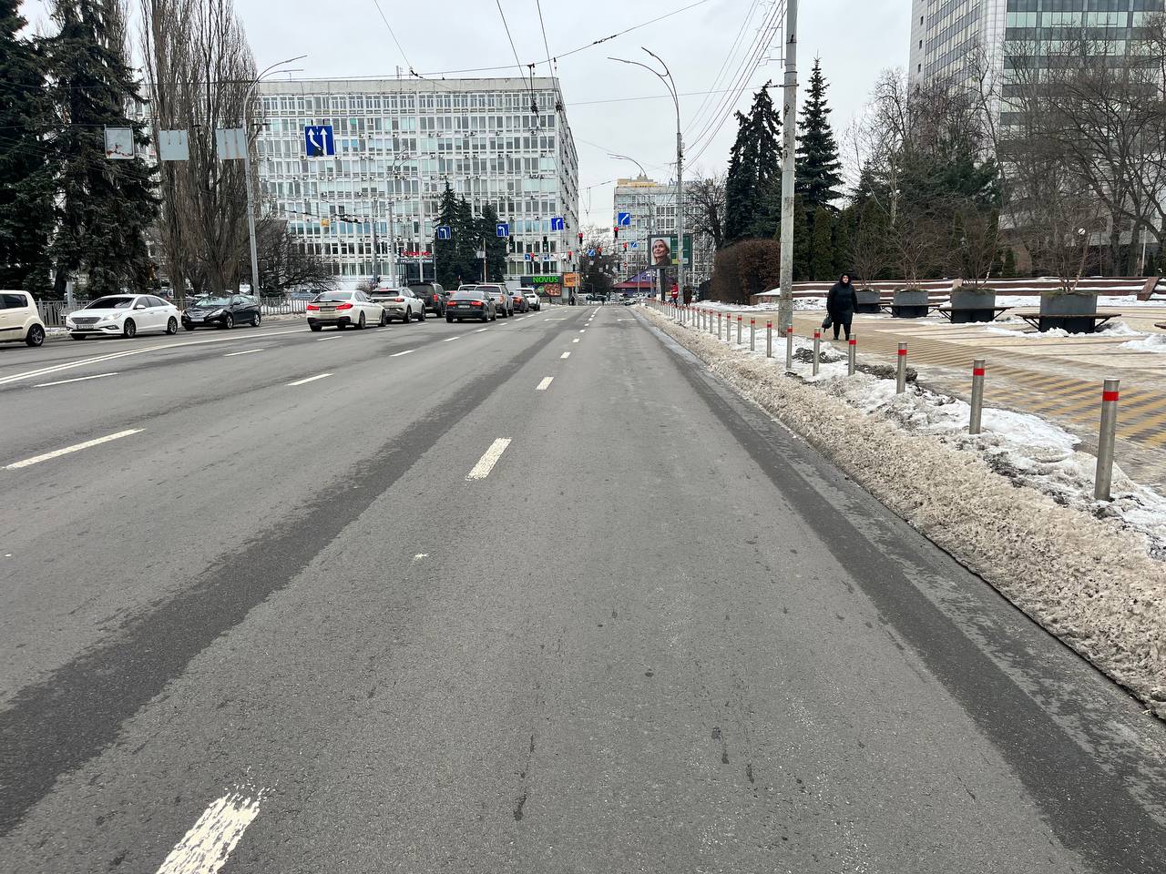 Kyiv, Ukraine, Solomenskaya Square (major repair of the road and the intersection with Veleton MPC)